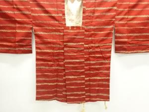 変わり横段模様織り出し道行コート